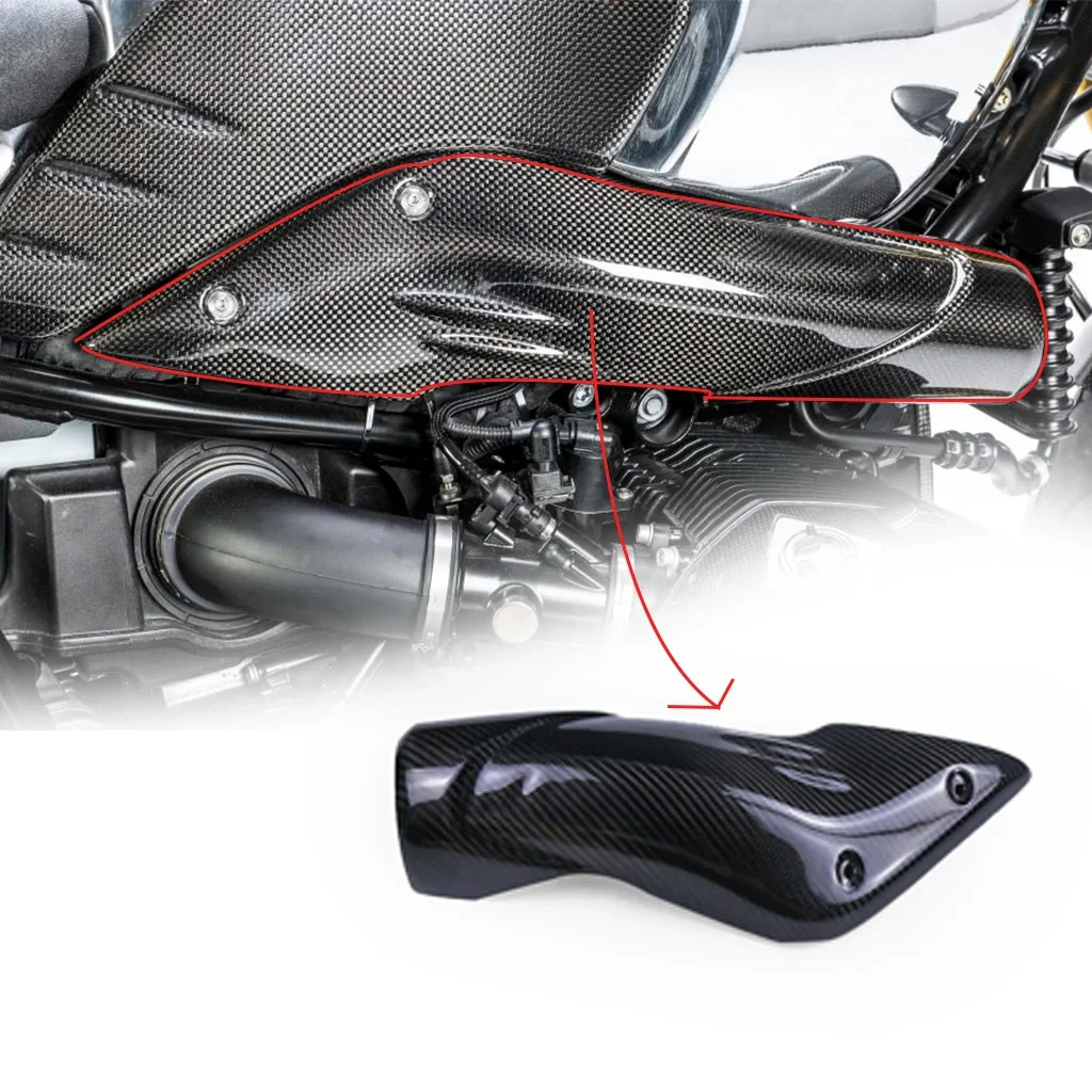 

3K Carbon Fiber Gloss 100% Twill Weave AIR CHANNEL COVER (RIGHT SIDE) FOR BMW R NINE T 2019 2020 2021