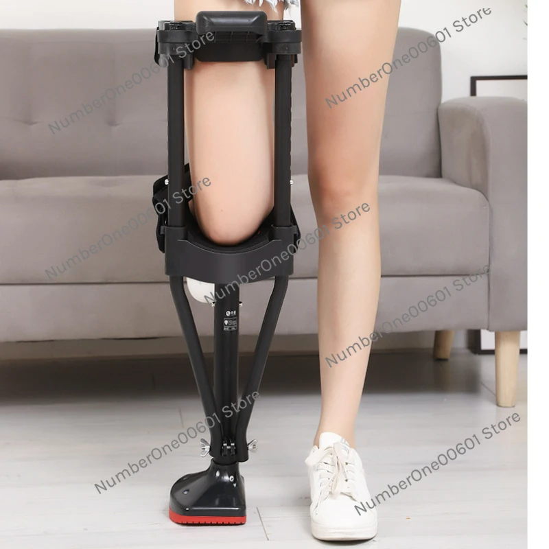 

Support-Free Walking Aids Knee Walker Single-Leg Telescoping Assisted Walking Stick Hands Free Crutch Leg Knee Mobility Support