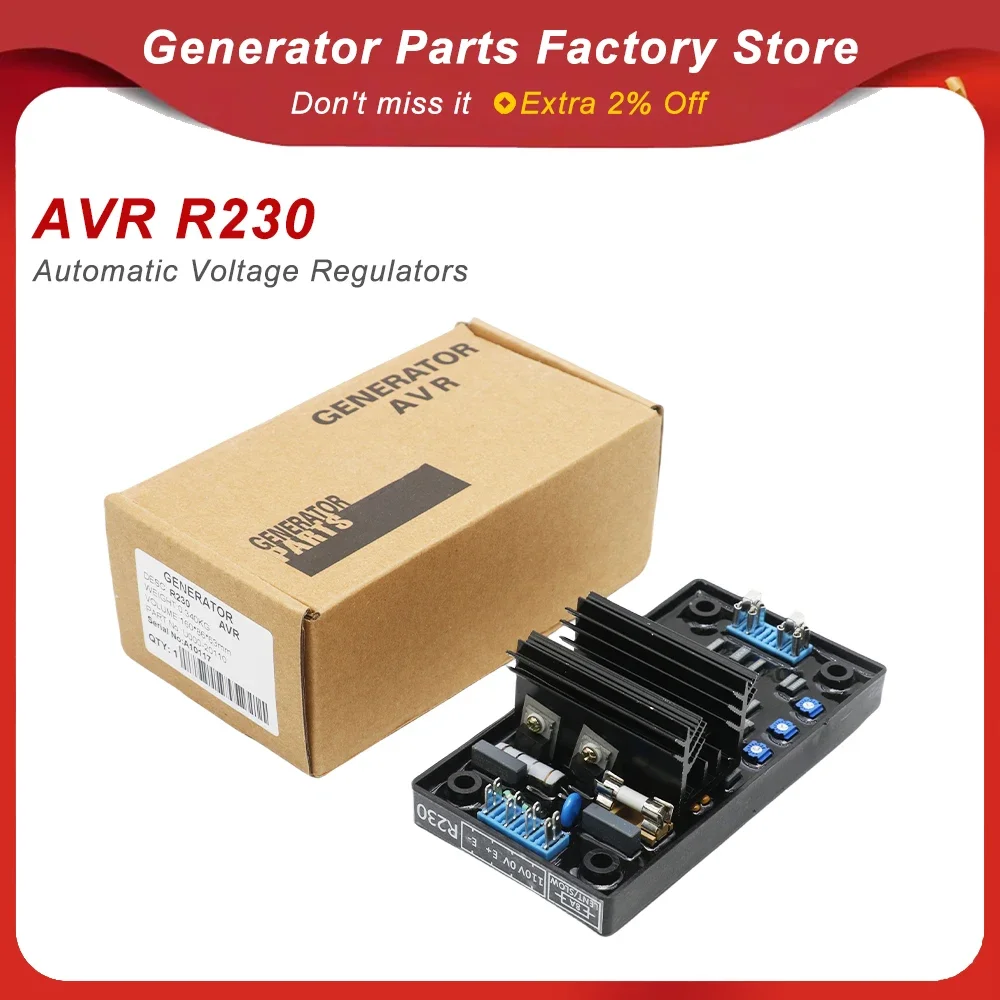 R230 AVR Leroy Somer Generator Automatic Voltage Regulator Diesel Generator Voltage Stabilizer