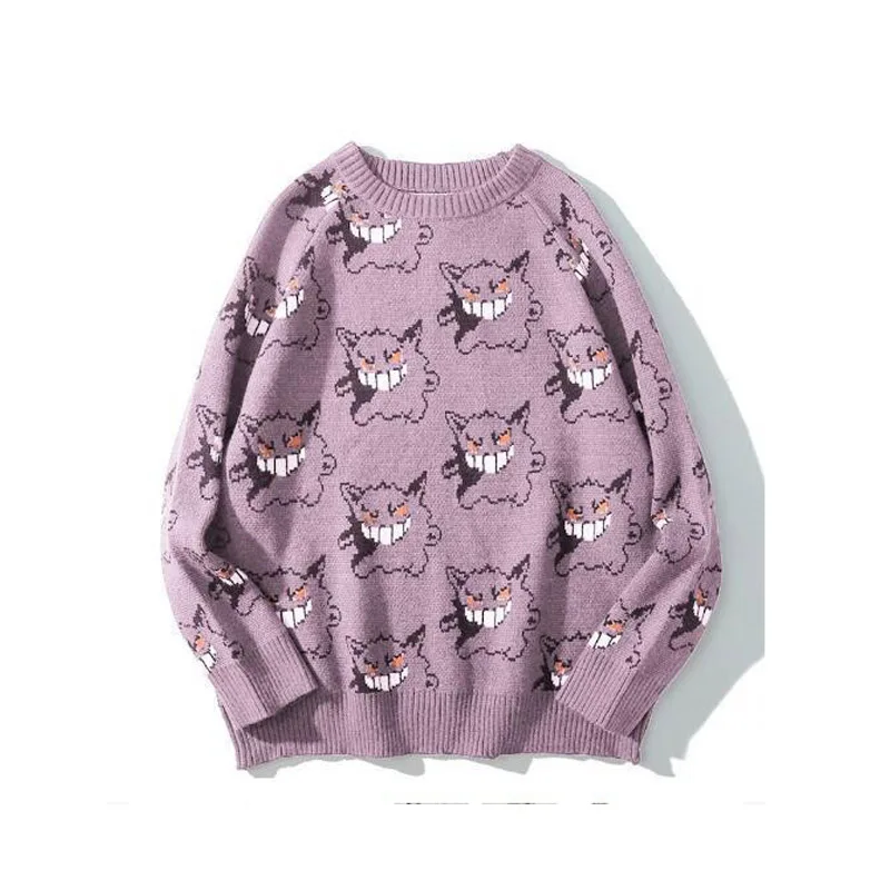 Halloween sweater autumn winter new long-sleeved monster Jacquard loose lazy wind couples, sweater