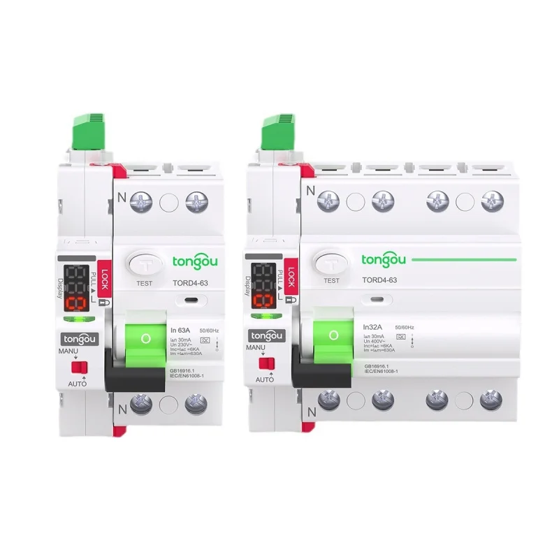 Immagine 5: Interruttore Differenziale Tipo A con Telecomando, Richiusura Automatica, Display Digitale, Reset Automatico RCD RCCB