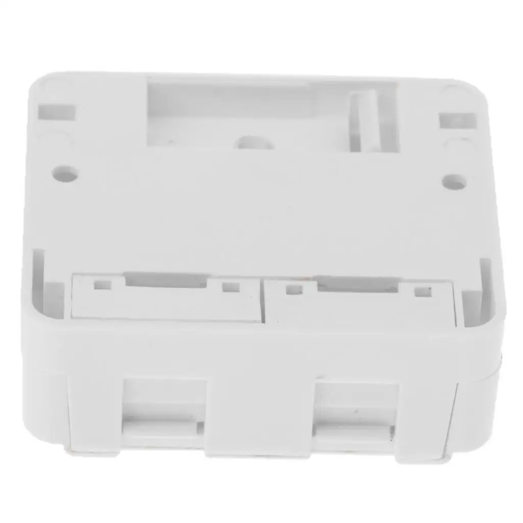 High Impact Surface Mount Box Single Hole Cat5e Cat6 Connector Plate Easy Install for Home and Workstations