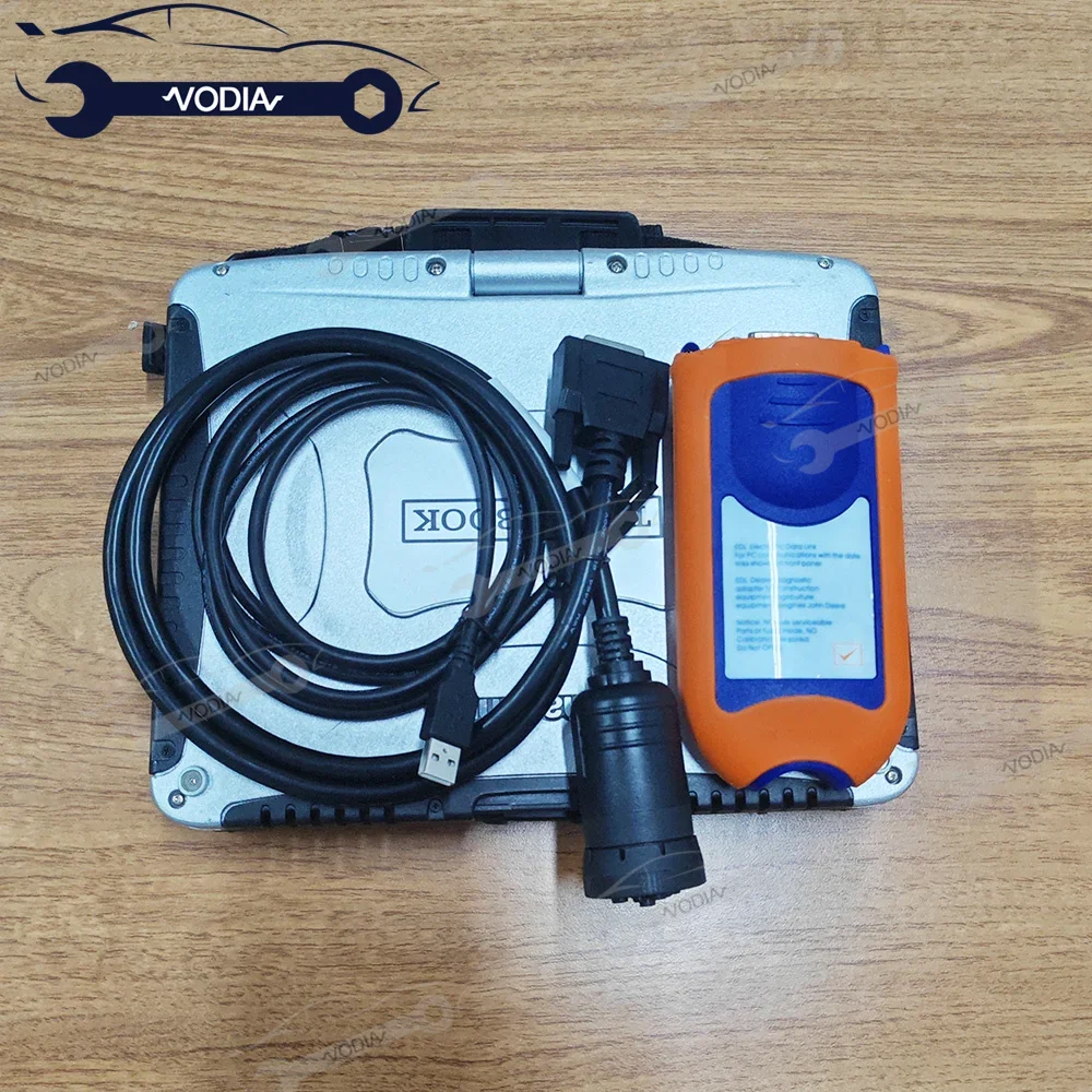 V5.3 AG CF for EDL V2 Agricultural Diagnostic tool EDL V2 Scanner With Cable Construction and Forestry Tractor Detect+Cf19laptop