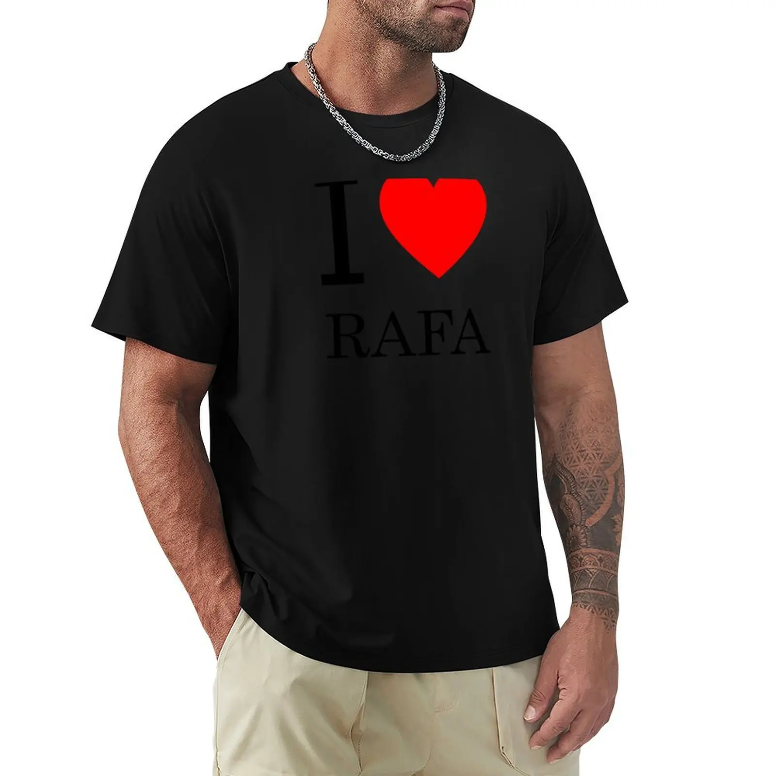 

I LOVE RAFA T-Shirt boys animal print customizeds shirts graphic tees t shirts for men graphic
