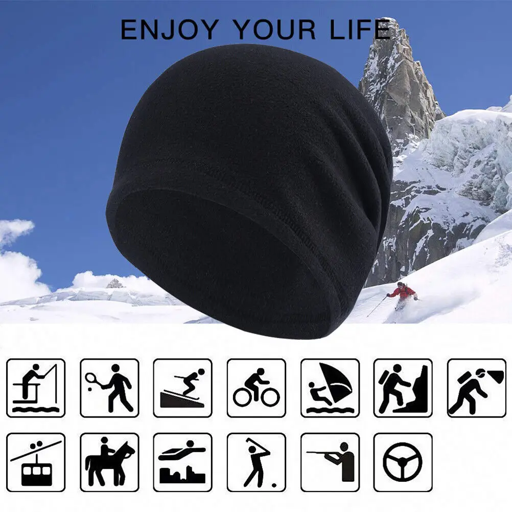 قبعة جمجمة مقاومة للرياح، بطانة للشتاء والطقس البارد الحراري لركوب الدراجات للرجال والنساء