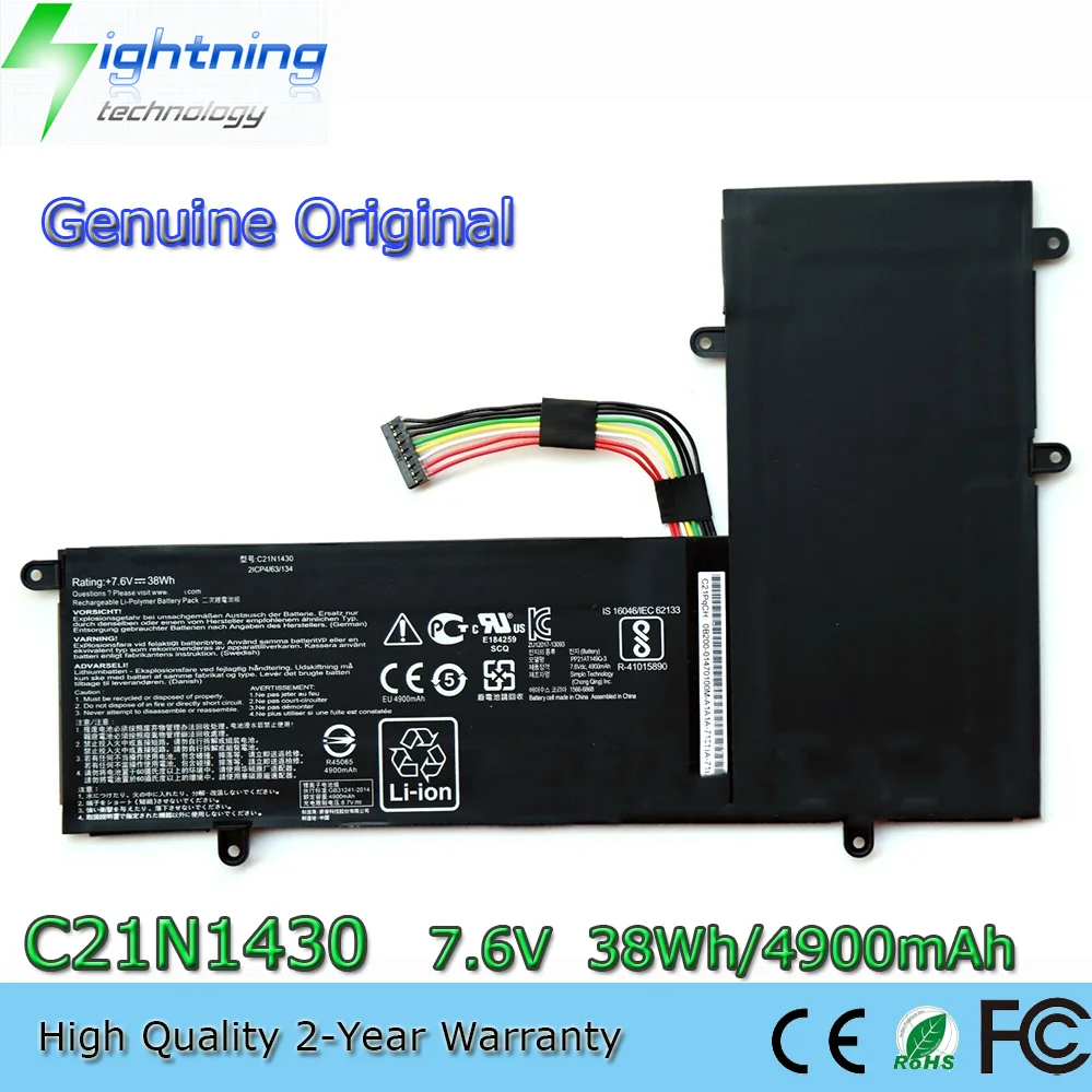Genuine C21N1430 7.6V 38Wh Original Battery For ASUS ChromeBook C201 C201P C201PA C201PA5 0B200-014