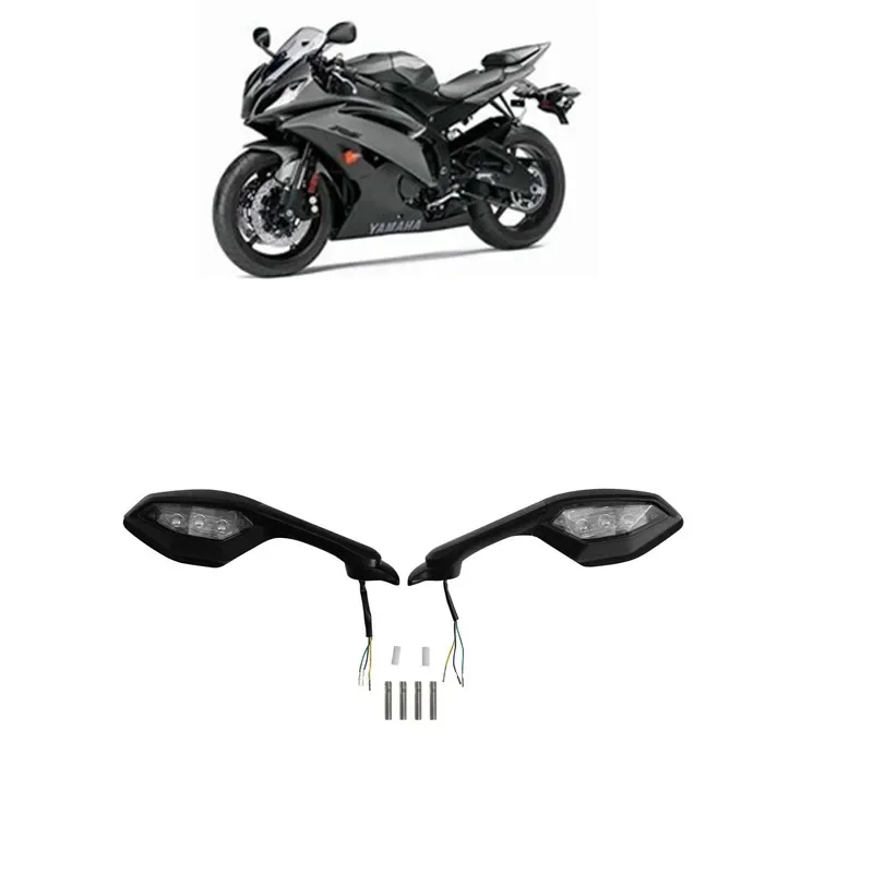 

Mirror LED Turn Signal Light For Yamaha YZF R6 2017-2022 YZF R1 2015-2024 Motorcycle Motorbike