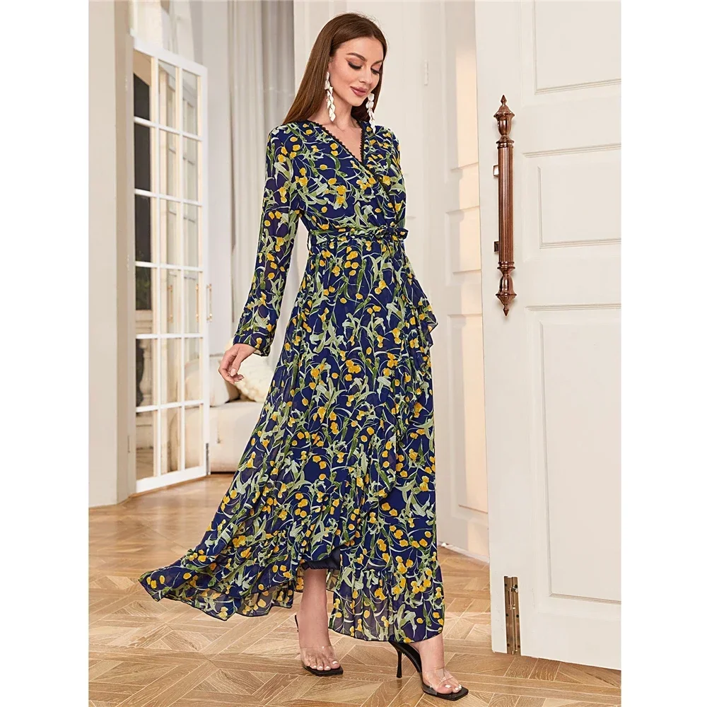 

Ретро-абайя из Дубая, турецкое платье-хиджаб, винтажное женское платье макси с цветочным принтом, летний сарафан с длинным рукавом, мусульманское платье-кафтан, летнее платье-вестидо