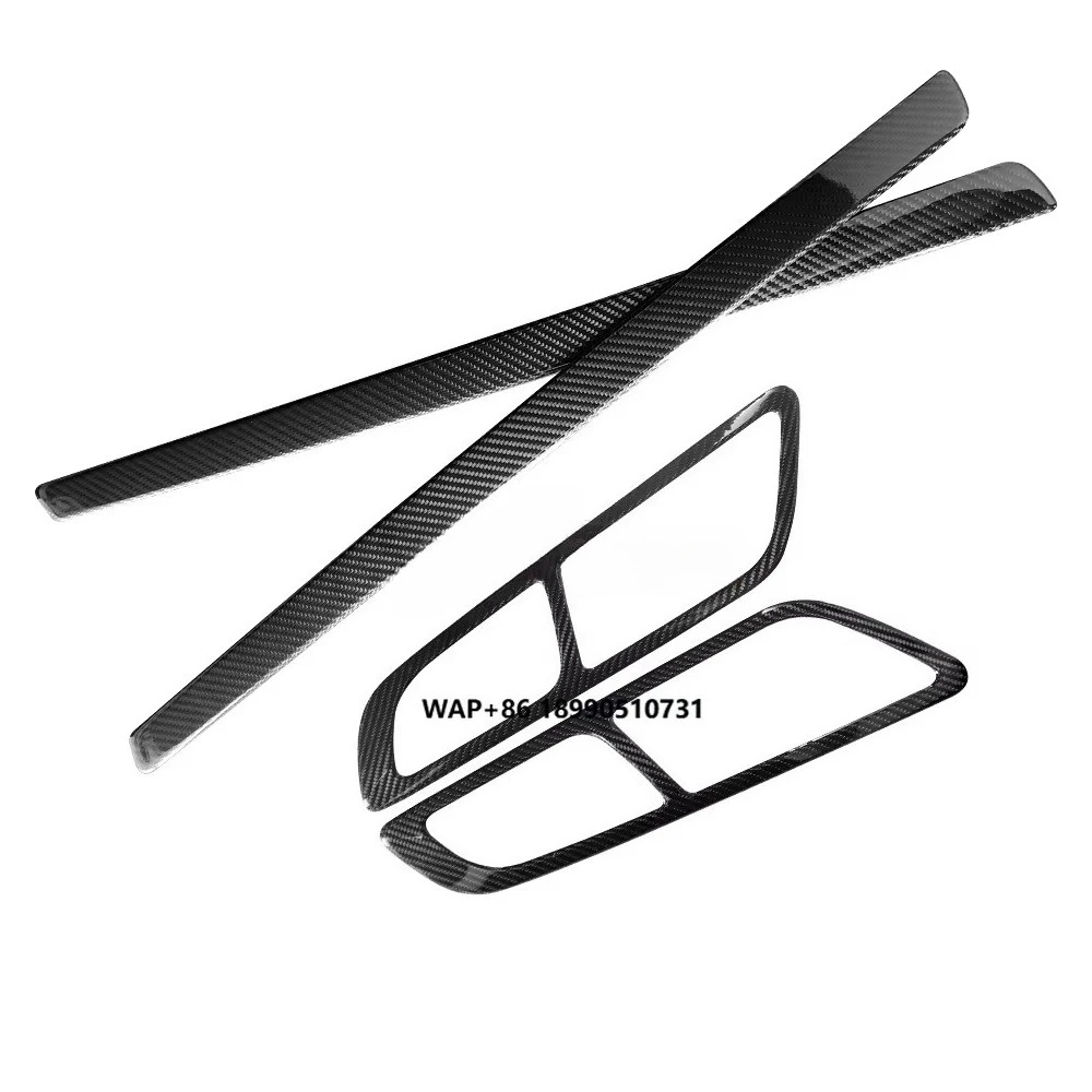 

SUNMAX for Benz AMG GT GTS GTR C190 R190 2015-2018 Carbon Fiber Interior Door Panel Handle Frame Cover Stickers Car Accessories