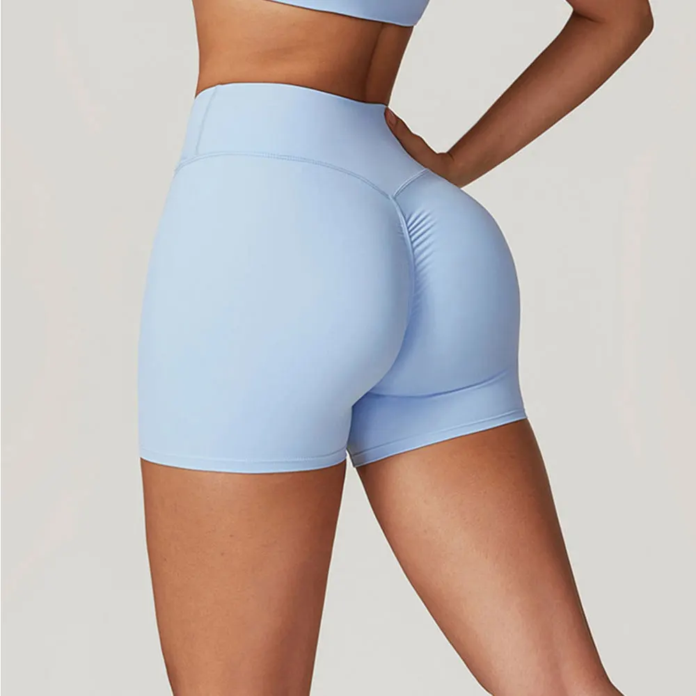 Yoga Shorts Women High Waist Workout Shorts Fitness Yoga Tights Lift Butt Fitness Ladies Yoga Gym Running Short Pants Sportswear