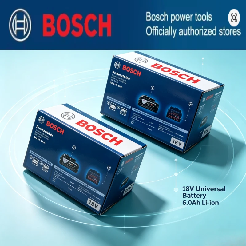 Original Bosch 18V 6.0Ah Lithium Battery,Output Stability,durable,fit BAT612, BAT622，Compatible for Bosch 18V Cordless Tools