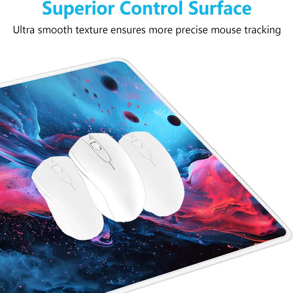 Colorful Art Mouse Pad Game Rug Gaming Non-slip Seamed Edge Mousepads Laptop Desk Accessory Aesthetic Tablet Mat Mini PC Playmat