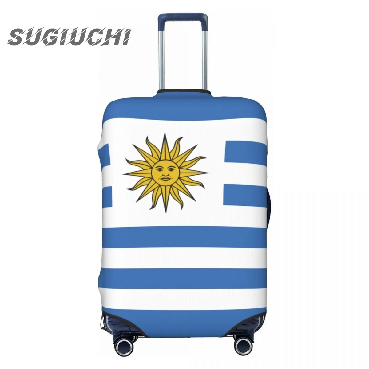 Uruguay Country Flag Luggage Cover Suitcase Travel Accessories Printed Elastic Dust Cover Bag Trolley Case Protective