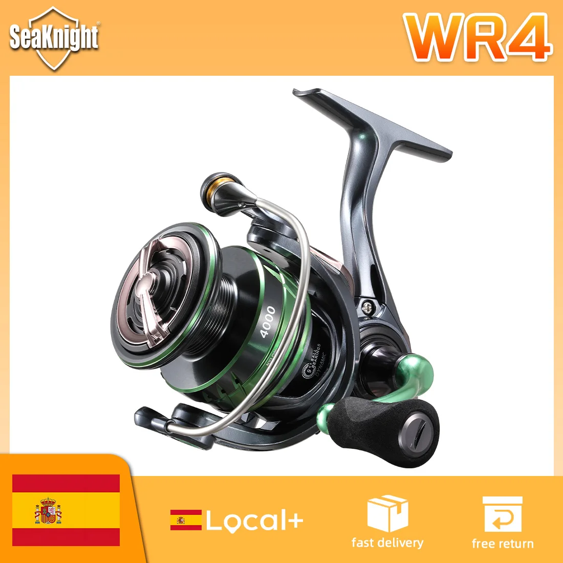 SeaKnight Marke WR4 Serie Spinnrolle 2000-5000 Kohlefaser-Bremssystem Spinnrolle Angelrolle