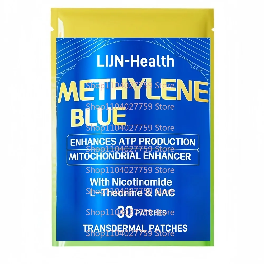 

30 Patches Methylene Blue Transdermal Patches With NAC, Vitamin B3 & L-Theanine, Brain & Mitochondrial Support