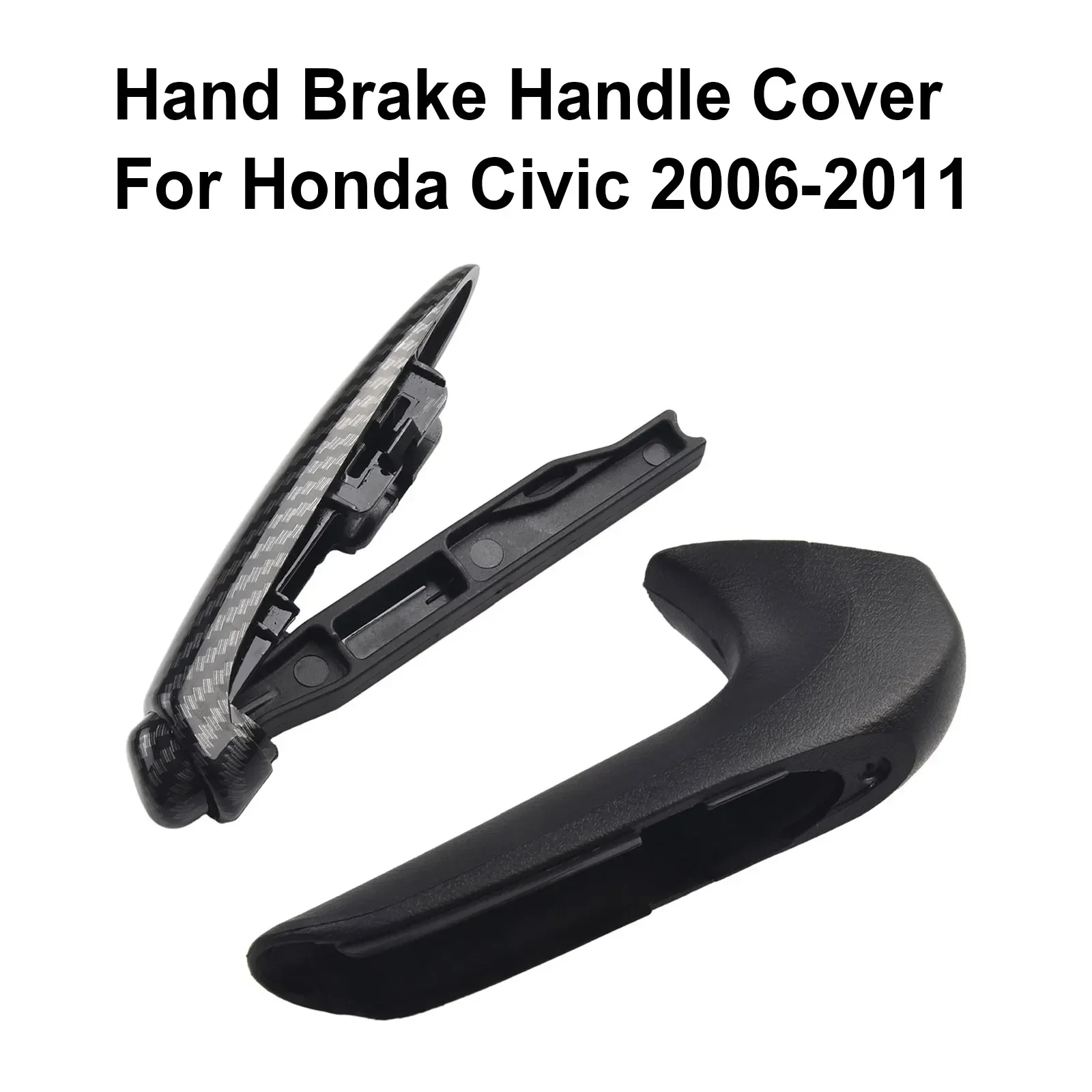 Carbon Fiber Front Hand Brake Trim Cover For Honda Civic 2006/2007/2008/2009/2010/2011 Interior Accessories Brake Ball Handle