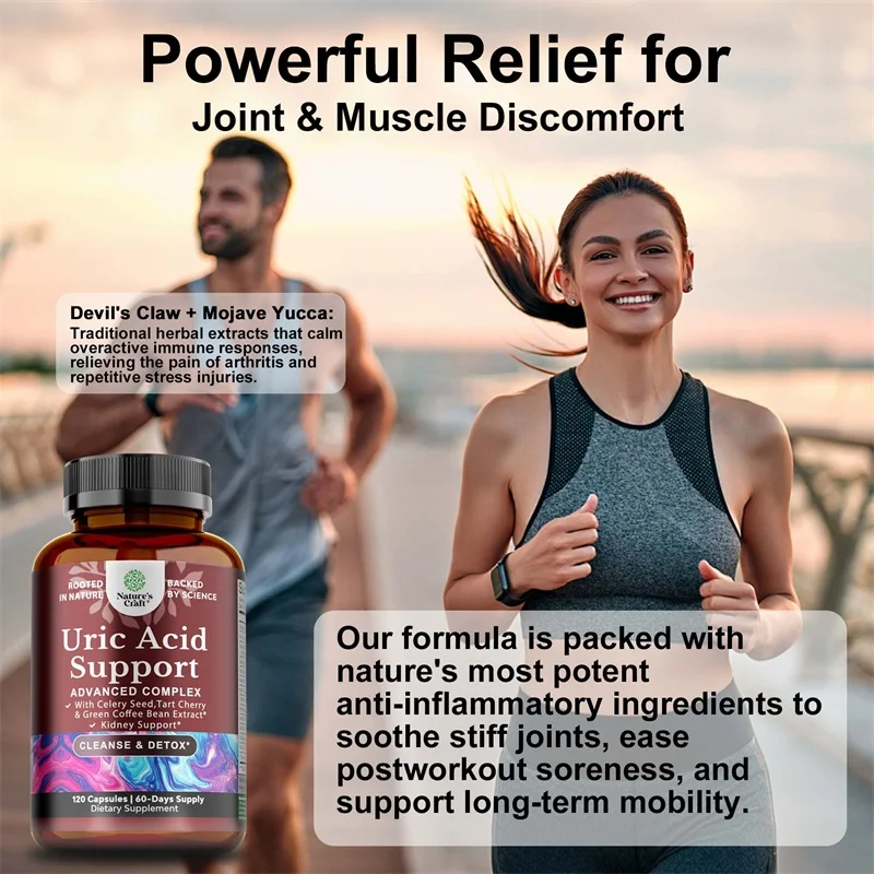 Uric Acid Cleanse & Detox – Uric Acid Cleanse & Kidney Support, Joint Support Supplement & Detox Cleanse for Men and Women