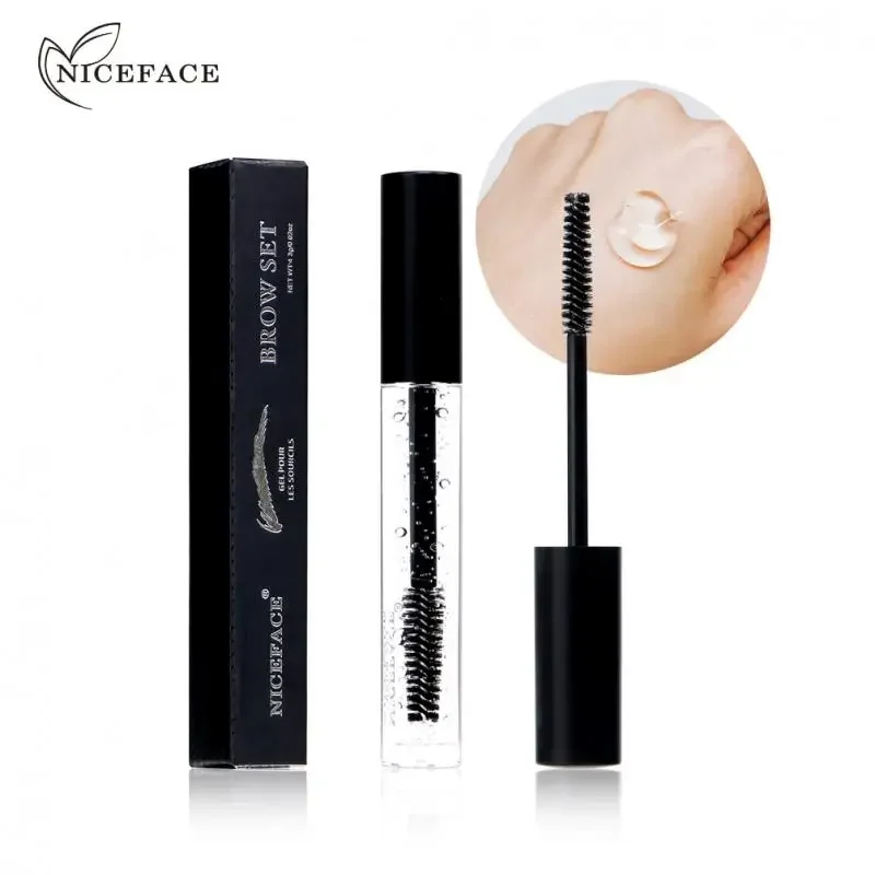 Gel à sourcils liquide de coiffage incolore noir Transparent Gel fixe imperméable à l'eau résistant à la sueur réparation des sourcils Gel de maquillage pour les yeux