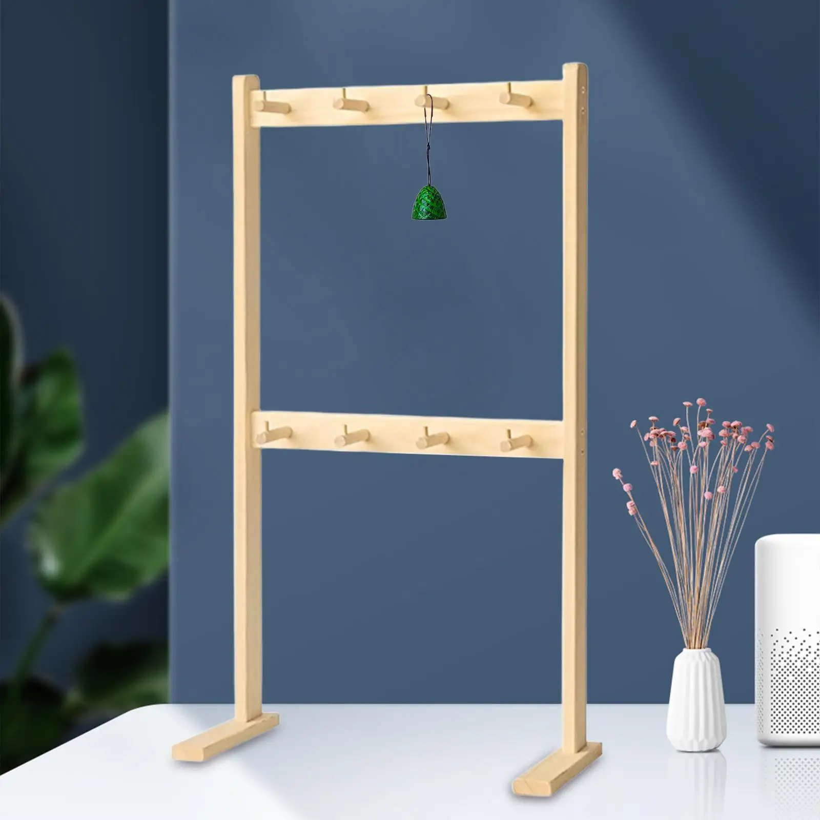 

Подставка для колокольчиков, стойка для демонстрации ювелирных изделий, настольная декоративная витрина из массива дерева, выставочный орнамент, подвесной держатель