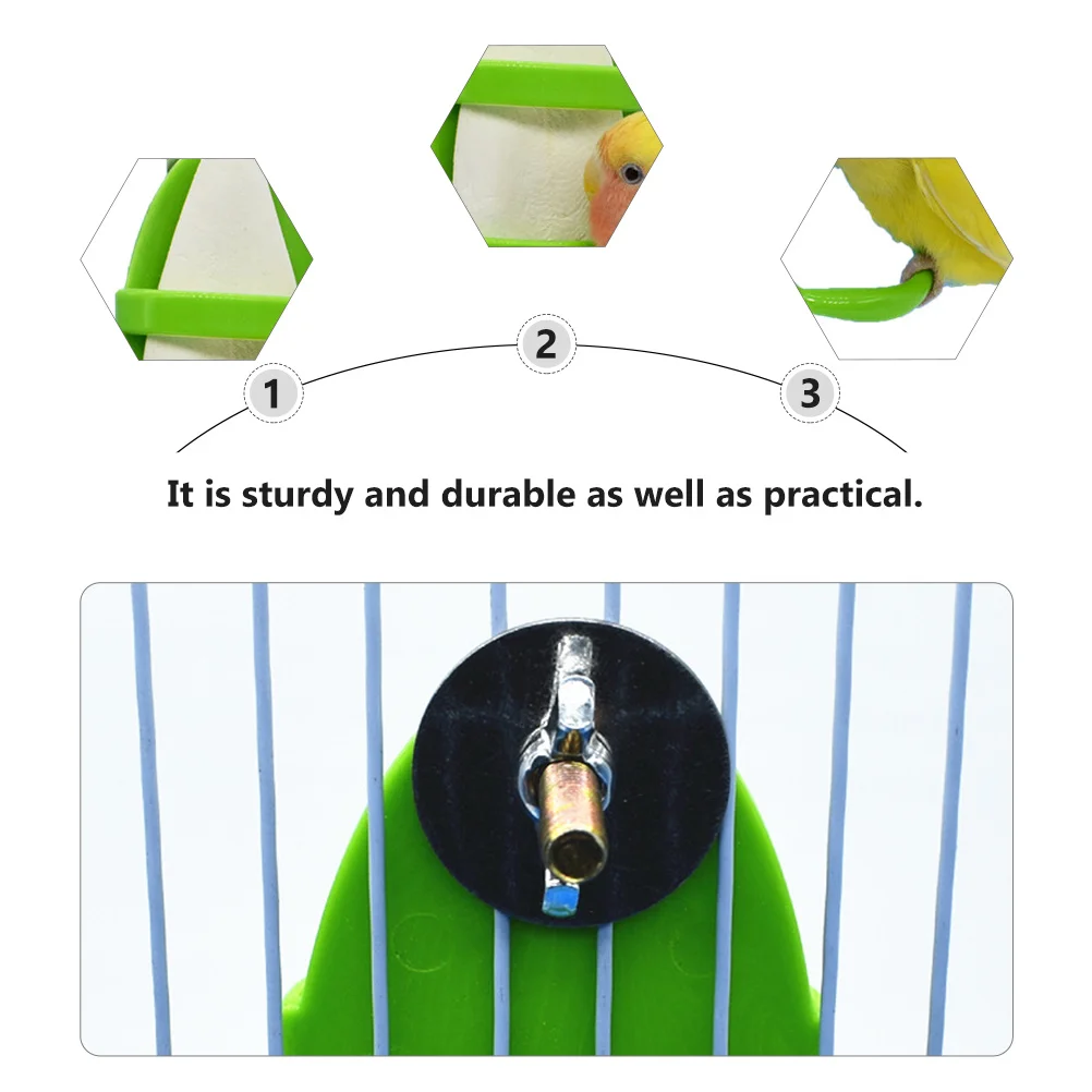 

1Pcs Bird Feeding Rack Sturdy Hanging Parrot Food Bowl Household Birds Fruit Vegetable Poultry Cage Feeder Bird Feeding Rack