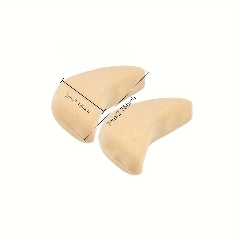 Soft Toe Plug Women High Heel Pain Relief Insert Shoe Palm Cushion Toe Front Filler Sponge Forefoot Pad Adjustable Sizes Insoles