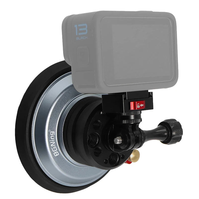 Vacuum Suction Cup Car Phone Holder Windshield Qucik Release Mount for Gopro Insta360 OSMO 360 Action Pocket 3 Magnetic Bracket