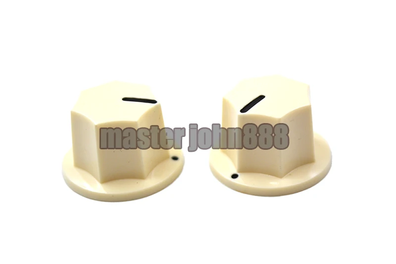 Bulk 100pcs Ivory White Paint Large Amplifier Knobs JB Electric Bass Guitar Effect Pedal Knobs Free Shipping Wholesale