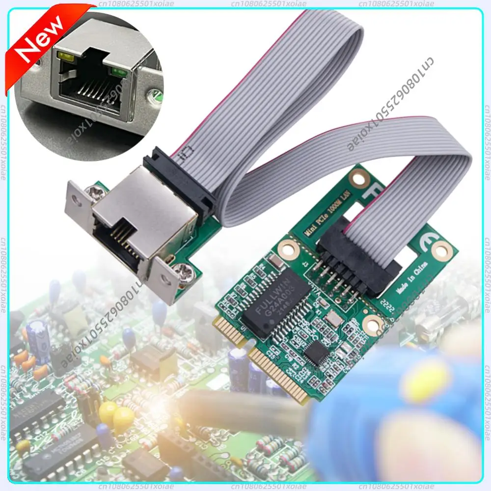 

Сетевая карта Mini PCI-E 10/100/1000M Gigabit Ethernet с портом RJ45, адаптер Mini PCI Express Gigabit Ethernet для ПК