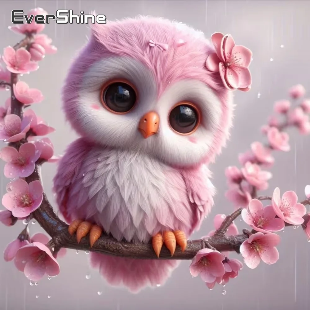 EverShine Eule Diamant-Mosaik Tier-Gemälde Vogel Neuerscheinung Set Strass-Bild DIY Stickerei Blumen-Dekor für Zuhause