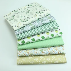 Syunss verde fragola fiore stampato fai da te Patchwork panno per trapunta culla cuscini vestito cucito Tissus tessuto di cotone Tecido