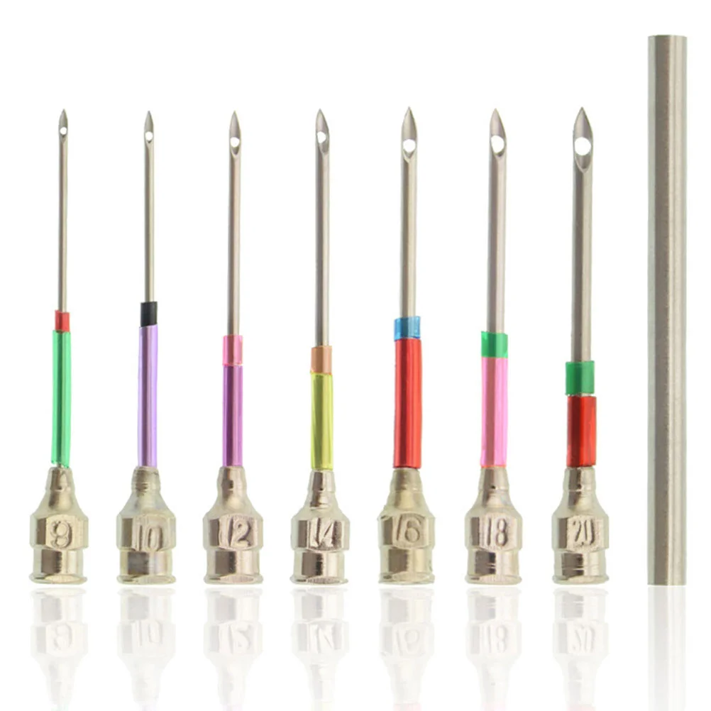 

18Pcs Punch Embroidery Needle Set Replaceable Crewel Needles Embroidery Pen Plum-Shaped Needle Piercing Tool DIY Craft
