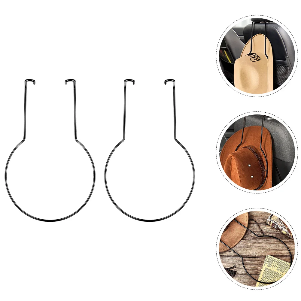 

2pcs Holder For Car Seat Hat Rack No Tools Easy Install Space Saving Car Interior Accessory Truck Hat Organizer Storage Rack