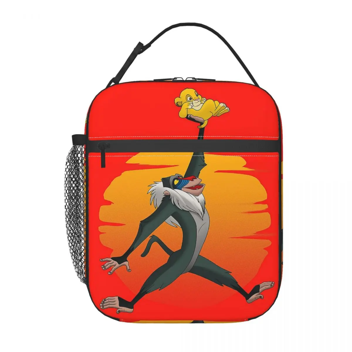 Custom The Lion King Lift Cartoon Movie Insulated Lunch Bag for Camping Travel Food Cooler Thermal Lunch Box Women Kids