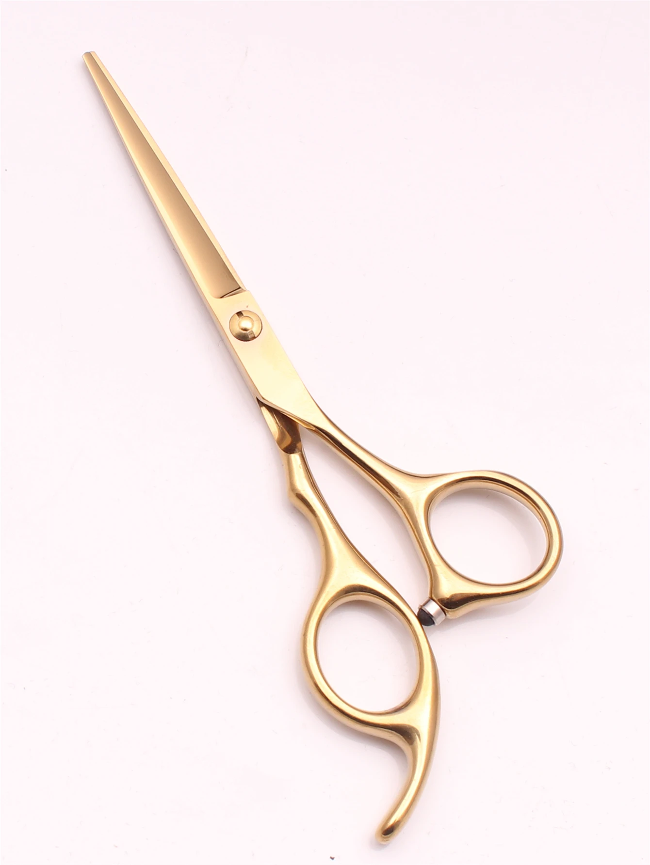 1Pcs 5.5\'\' Hair Scissors Barber Shop Professional Hairdressing Cutting Scissors Hairdresser Japan 440C Steel Shears Gold C888