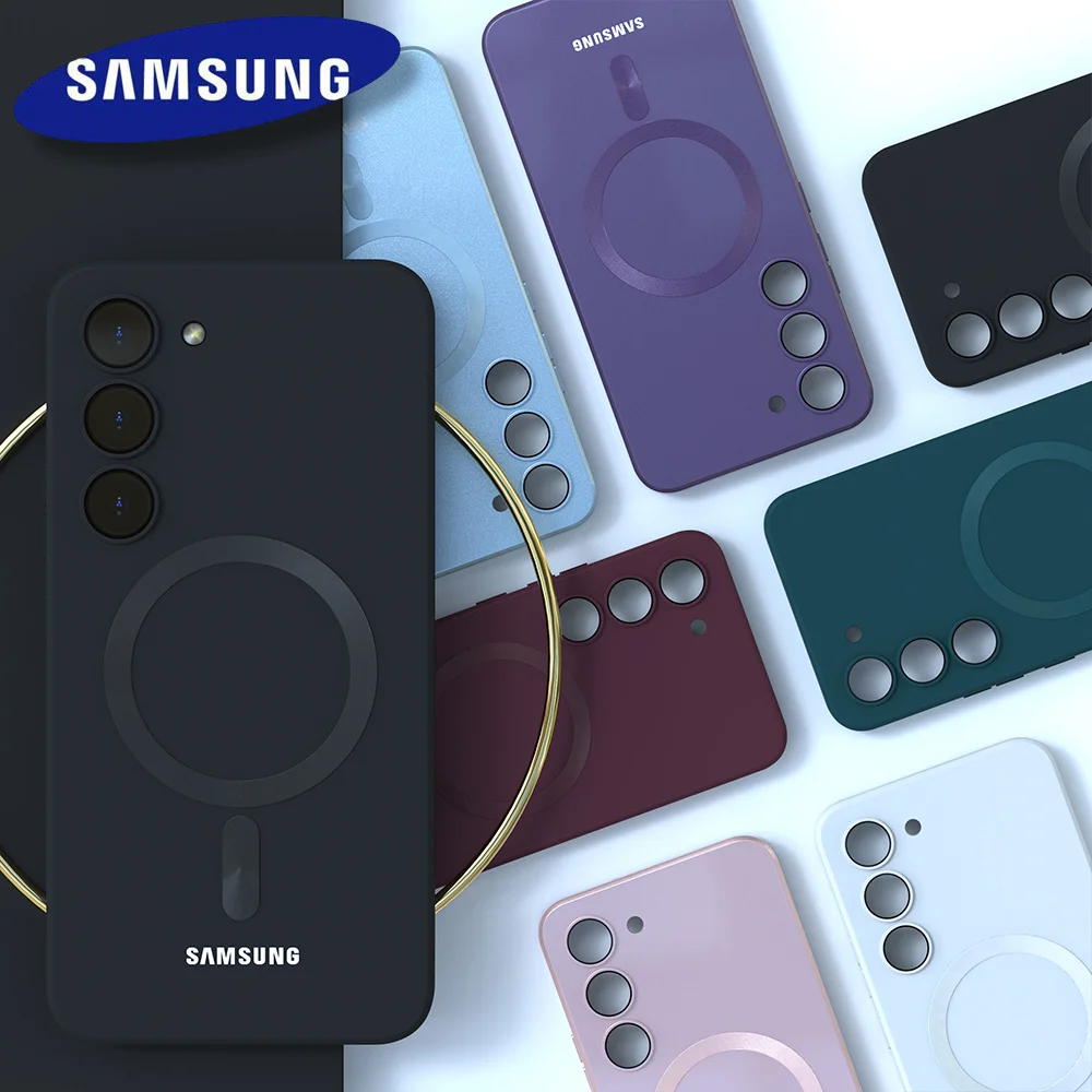 For Samsung Galaxy S25 Magsafe Case S25 S24 S23 S22 S21 Ultra Plus FE A17 A56 A55 A54 A36 A16 Soft S