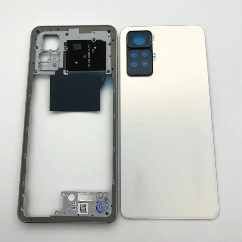 Middle Frame For Redmi Note 11 Pro 5G 2201116SG Glass Battery Cover  With Camera Lens Replacement