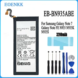 EB-BN935ABE Bateria para Samsung Note 7, N935 Nota FE, NOTE7, Baterias Do Telefone Móvel, Capacidade