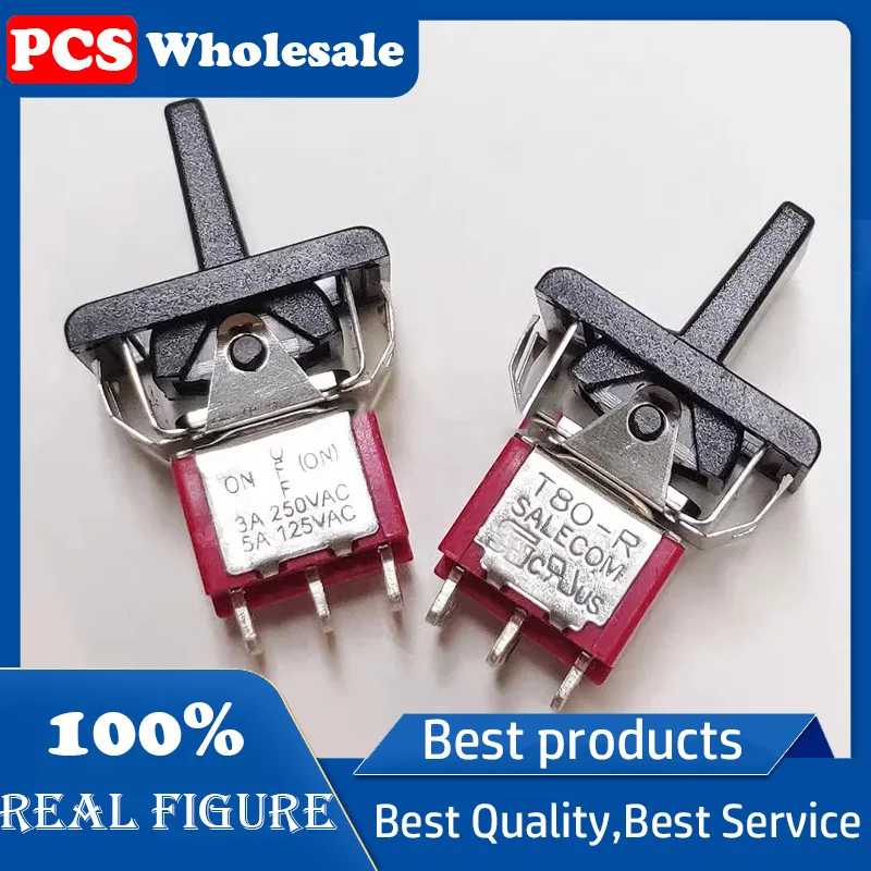 Тайвань Xing Hang с плоской ручкой R8018A, двусторонний сброс, 6-контактный, 3-позиционный, тумблер 3A/250 В T80-R