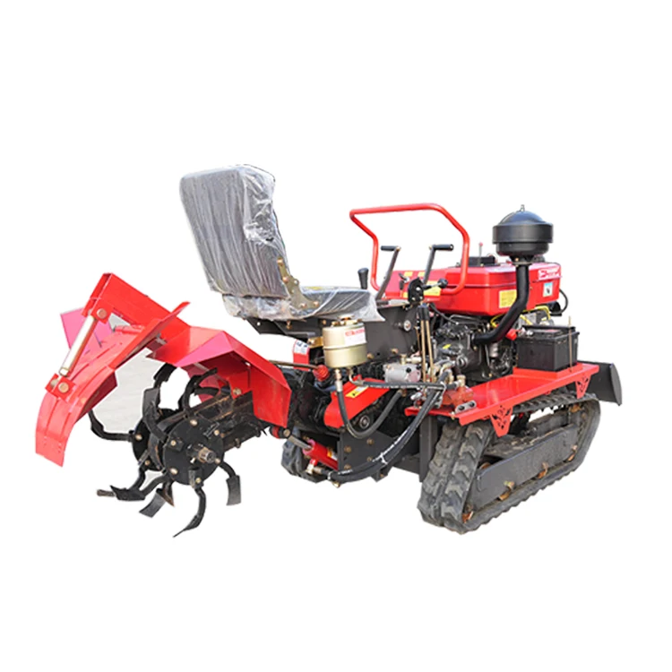 Agricultural Small Dual-Purpose Rotary Tiller  Crawler Micro-Tiller for Farm Cultivator