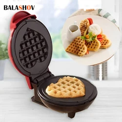 Mini Waffle Maker Bubble Egg Cake Oven Breakfast Love Heart Small Waffle Maker Cooking Appliance for Children's Birthday Parties