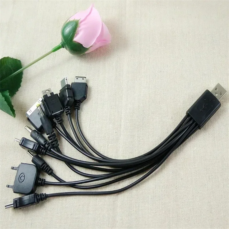 Универсальный многоконтактный 10 в 1, многофункциональный USB-кабель для передачи данных, USB-адаптер, шнур для передачи данных, зарядное устройство