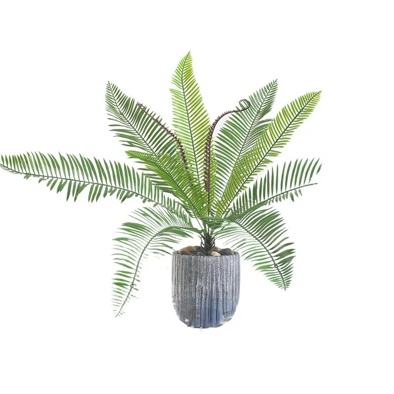 Artificial Kidney Fern Loose Tail Sunflower Leaf Plastic Green Plants Floral Home Living Room Decoration Simulation Plant Leaves