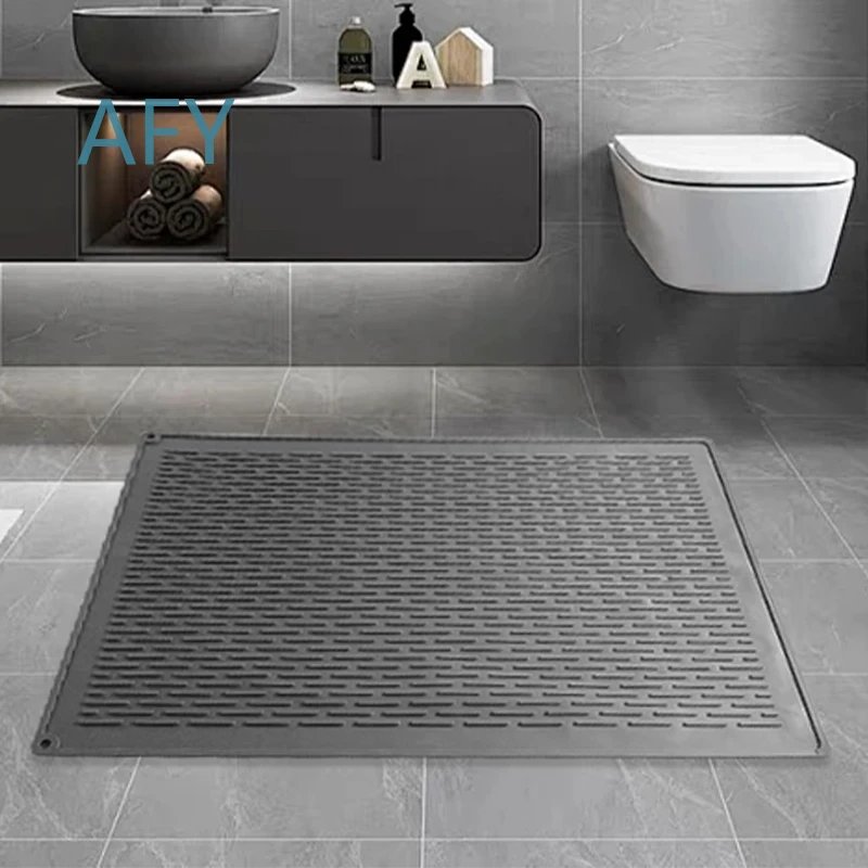 Extra Long Clear Silicone Non Slip Bathtub Mat for Bathroom Shower Anti Slip Bath Mat with Suction Cups for Universal Use
