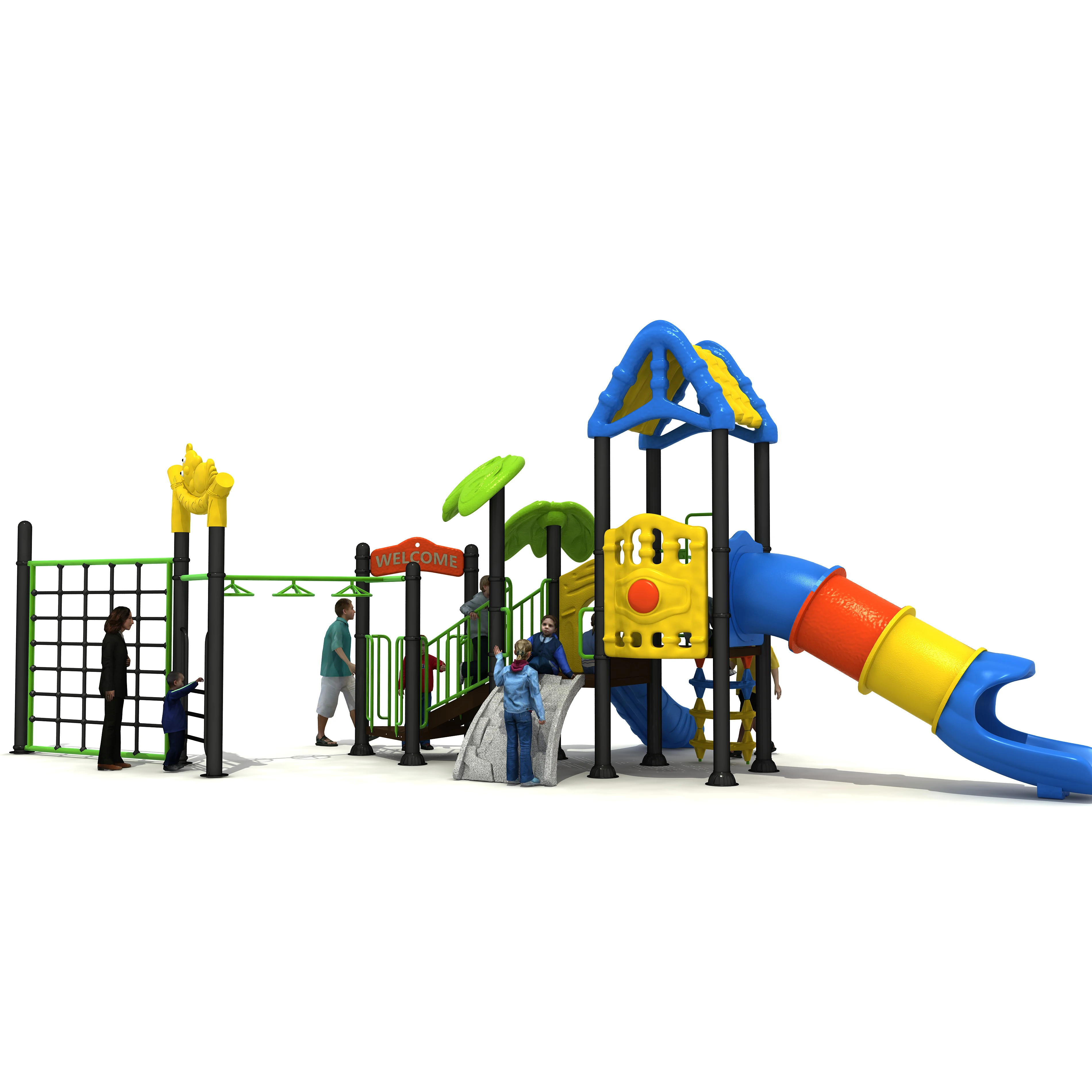 Exported to Poland CE Approved Outdoor Playground Structure For Kids