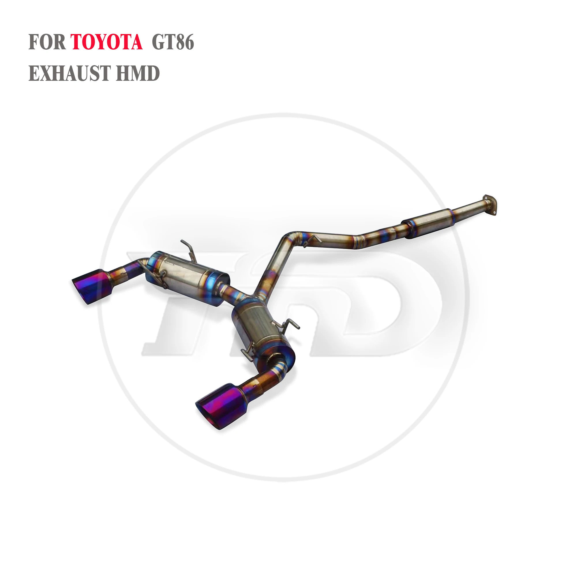 HMD Catback for Toyota GT86 Exhaust System Stainless Steel High Flow Performance Muffler Valve Pipe