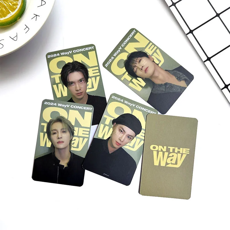 5pcs Kpop WayV On The Way Concert Card KUN WINWIN LUCAS XIAOJUN HENDERY YANGYANG TEN Support Peripheral Special Photocards