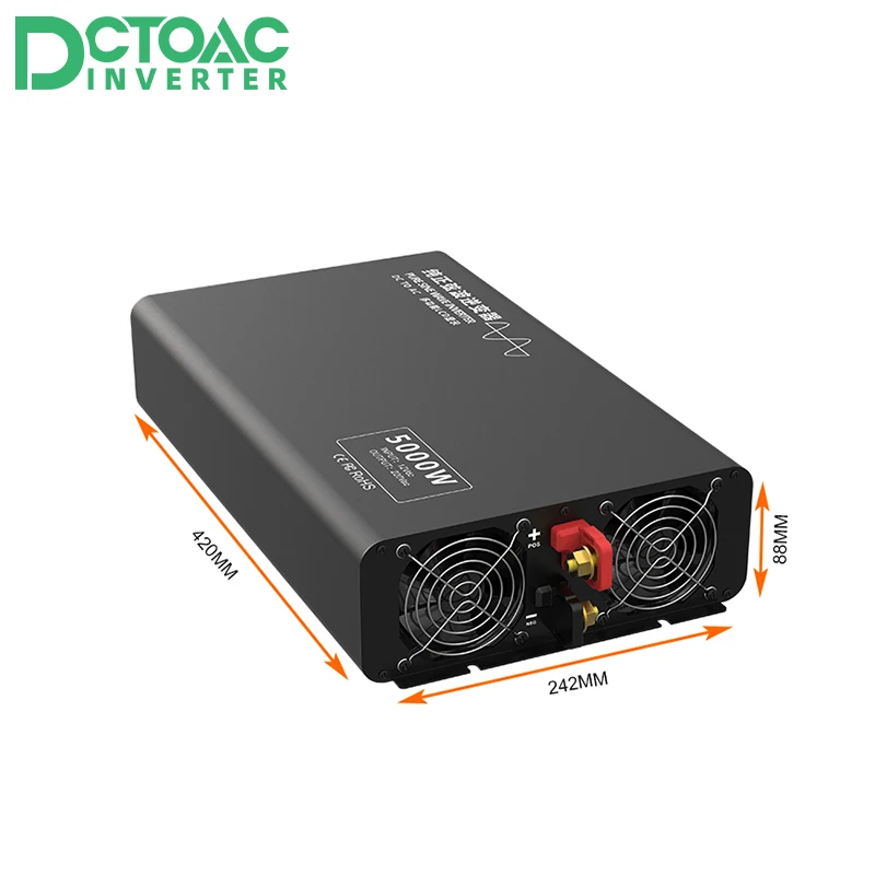 Imagem -06 - Inversor de Onda Senoidal Pura Fora da Grade Inversor de Energia Inteligente 5000w 12v 24v 36 48v 60v 72v 84v dc a 110v 220v ac