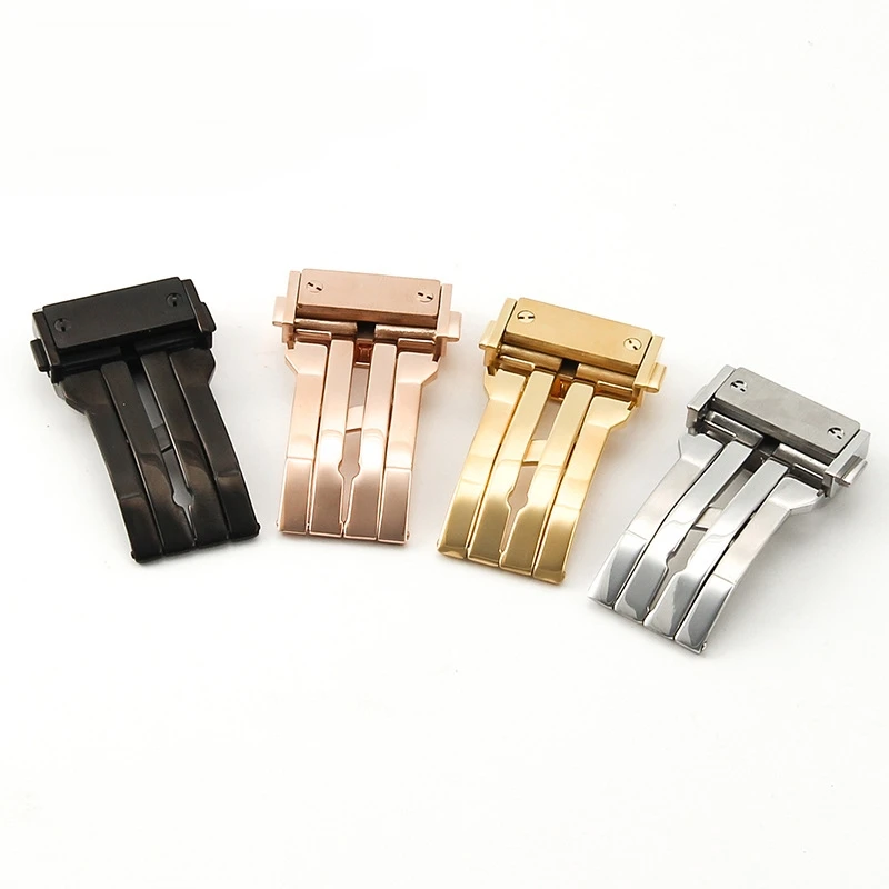 18/20/22/24 mm für Hublot Big Bang Classic Fusion Edelstahl-Uhrenverschluss mit Faltschließe, versteckter Druckknopf – Detail 13