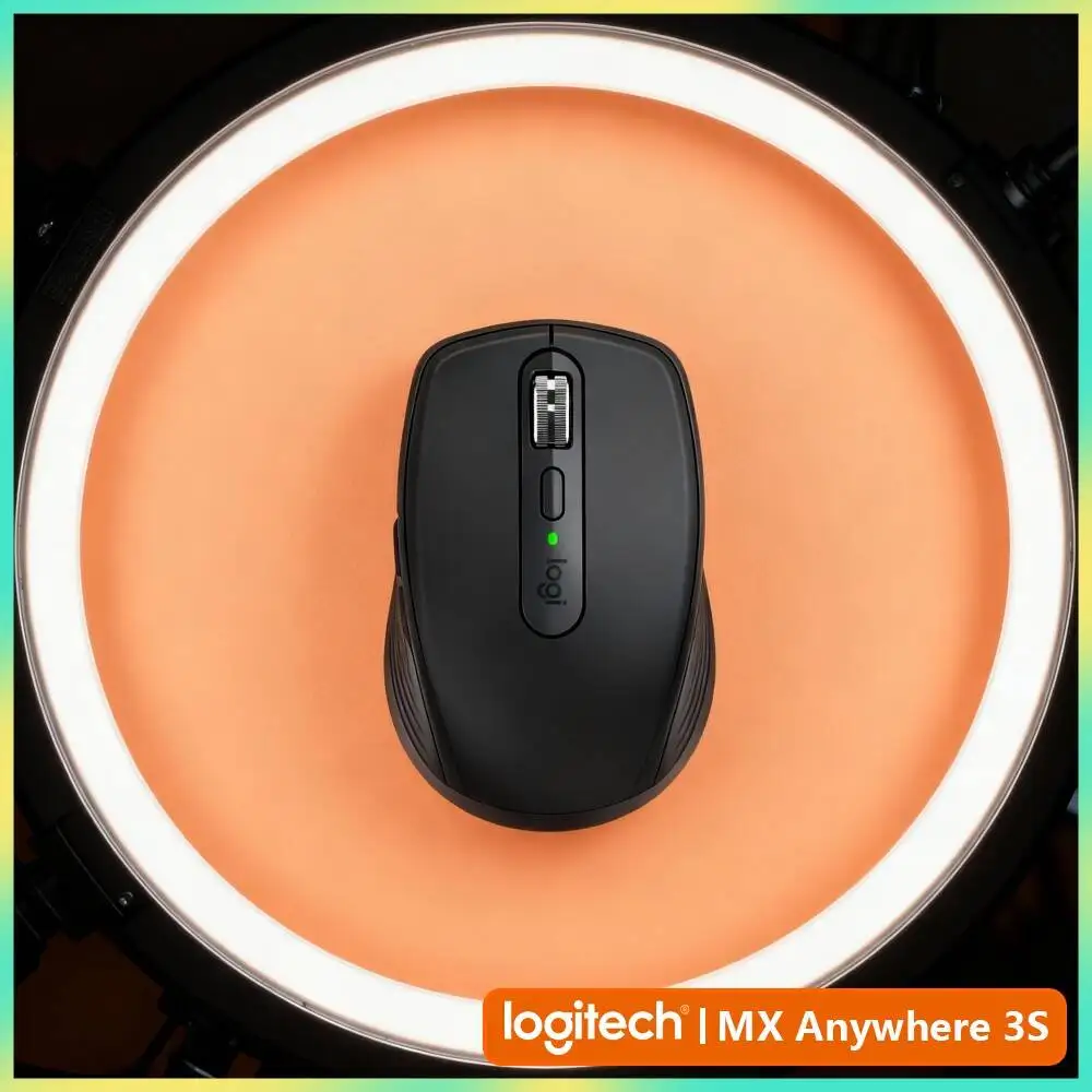 Ergonomic Wireless MX Anywhere 3S - 8K DPI, MagSpeed Wheel, Anti-Slip, Great for Fitness Store & Equipment Matching