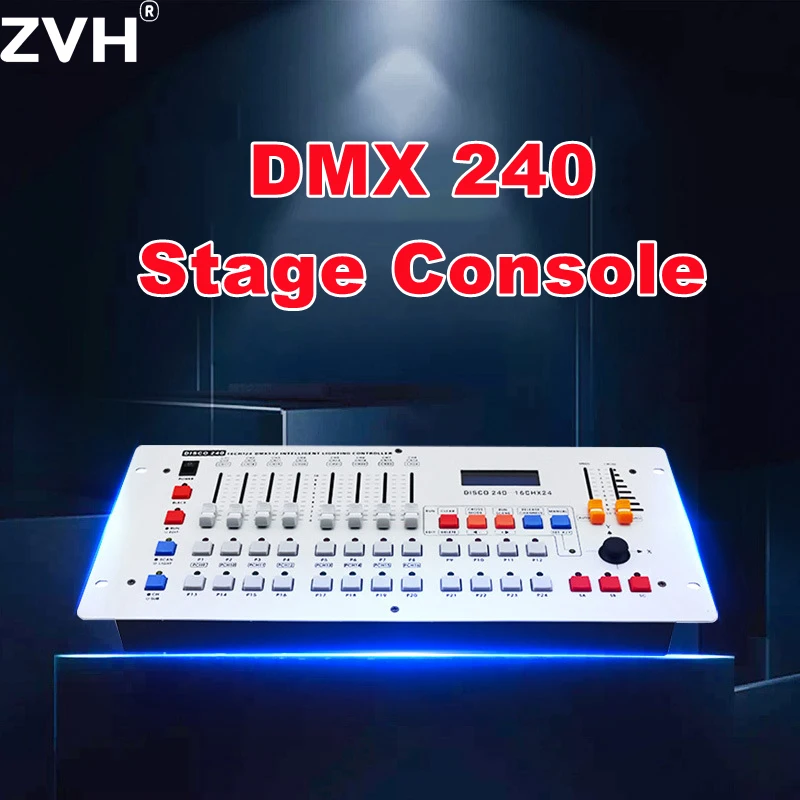 

240 Channels DMX 512 DJ DMX Console Equipment for Stage Wedding and Event Lighting Runing Controller Panel for Editing Program